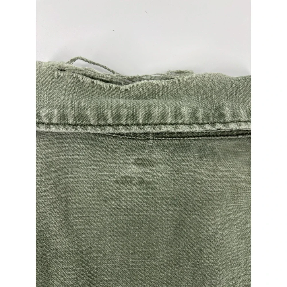 Vietnam Jacket OG-107 Coat US Army War Fatigue Cotton Sateen Vintage Green